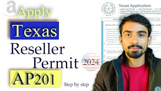 How to get a Texas Resellers Permit or Certificate  Offline  2024 [upl. by Kletter]