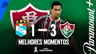 SPORTING CRISTAL 1 x 3 FLUMINENSE  MELHORES MOMENTOS  CONMEBOL LIBERTADORES 2023 [upl. by Juliano]