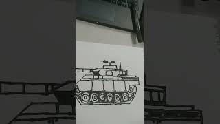 Drawing of tank artlikesharecommentssubscribe [upl. by Issak]