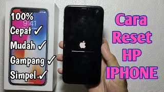 Hard Reset IPHONE X  Cara Reset HP IPHONE X  Cara Restart HP IPHONE X  Cara Mereset HP IPHONE X [upl. by Yllehs79]