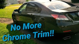 Vinyl Wrapping Tail Lights On My Acura TL [upl. by Onairot945]