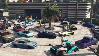 GTA 5 ONLINE CruiseCARMEETSideshows PS5 LIVE [upl. by Naraj]