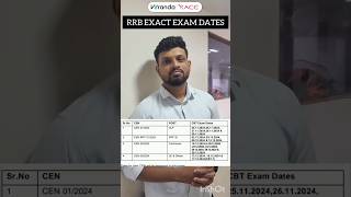 RRB EXACT EXAM DATES 📅✌️ [upl. by Auqenwahs]