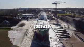 Royal Bodewes  LaunchingTewaterlating Arklow Valiant  1 april 2016 [upl. by Nolrev]