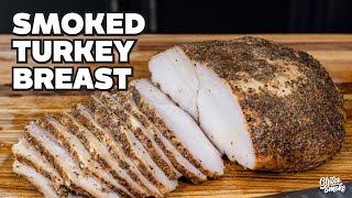 SMOKED TURKEY BREAST Done Right – Juicy Meat Simple Process Killer Flavor [upl. by Desimone]