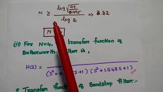 Bandstop Butterworth Filter  Frequency Transformation Method  Problem Solved  DTSP [upl. by Senilec]