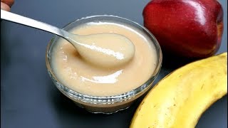 Baby Food  Apple Banana Porridge for babies  6 Months Above For Babies [upl. by Mandie218]