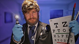 ASMR Nicest Doctor Cranial Nerve Eye Test amp Ear Examination [upl. by Wiles]