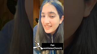 BEDROOM FRENCH VOCAB PART 2 basic frenchvocabulary learning bedroom viralshort [upl. by Saeger]