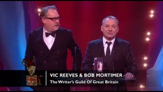 The Writers Guild of Great Britain Vic Reeves amp Bob Mortimer  British Comedy Awards 2012 [upl. by Aicylla]