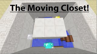 The Moving Closet minecraft 18 using armor stand [upl. by Yrocej430]