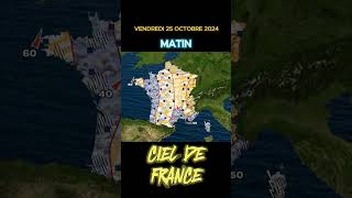 Prévision météo France pour demain le Vendredi 25 Octobre 2024 meteo france meteofrance actu [upl. by Nellad]