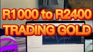 HOW I MADE R2400 TRADING WITH R1000 on GOLD 😱❤️📊 fypシviralシ2024 forextrading southafrica [upl. by Ecargyram]