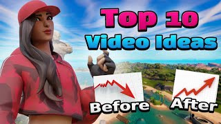 The Top 10 Fortnite Video Ideas  That Will Grow Your Fortnite Channel In 2022 [upl. by Rather908]