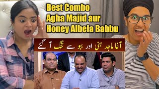 Indian Reacts To Agha Majid aur Honey Albela Babbu say tung agaye [upl. by Uchish]