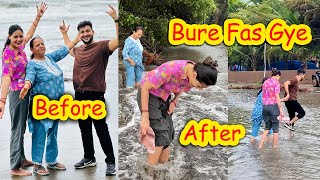 Goa Ke Beach Pe Bure Fase😰 Bhabhi Or Mummy Behte Behte Bache😱  Vinay Thakur Vlogs [upl. by Reinhard]