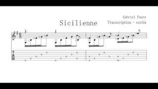 Fauré Sicilienne Solo Guitar Preview [upl. by Ettenuj]