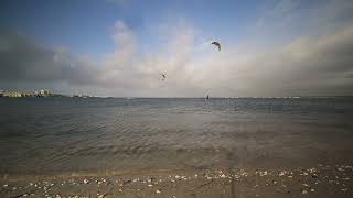 Navarre Florida Gulf Coast Kiteboarding Sport and Relaxing Water Scenes Meditation [upl. by Nodnarg269]