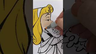 Coloring Disney Princess Aurora Sleeping Beauty disney coloring disneyprincess shorts [upl. by Yerga]