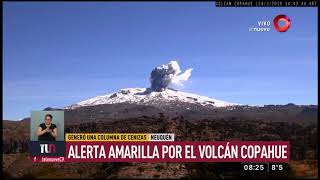 Neuquén alerta amarilla por el volcán Copahue [upl. by Toile]