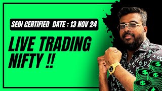 Bank Nifty50NOV 13th Live Options Trading todayBankNiftyTradingLive2024 Learn Trading Easy Way [upl. by Maureen]