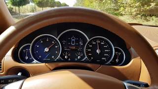 Porsche Cayenne Turbo S Kick down 90 kmh  150kmh Acceleration [upl. by Eatnuhs]