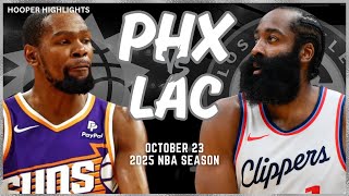 Phoenix Suns vs LA Clippers Full Game Highlights  Oct 23  2025 NBA Season [upl. by Limann]