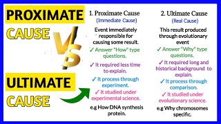 Experimental vs Evolutionary Sciences  Proximate vs Ultimate Cause [upl. by Dygert]