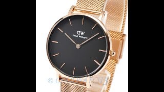 NEW DANIEL WELLINGTON LADIES WATCH CLASSIC PETITE ROSE GOLD STAINLESS DW00100161 ダニエル・ウェリントン レディース [upl. by Aisayn]