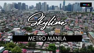 METRO MANILA SKYLINE as of March 2024 [upl. by Ivey]