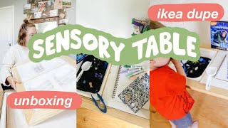 Toddler Sensory Table  Sensory Bin Setup for IKEA Flisat Sensory Table Amazon DUPE [upl. by Romain]