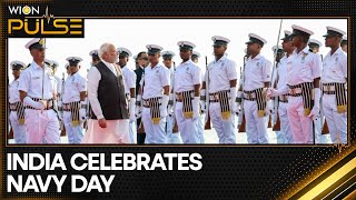 Indian Navy Day PM Modi attends Navy Day celebrations in Indias west coast  WION Pulse [upl. by Yellac]