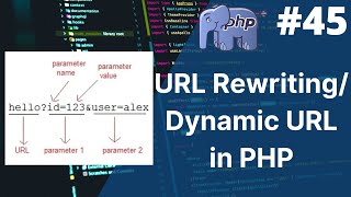 Url rewriting in php  how to use url query strings in php  dynamic url in php  php tutorial  45 [upl. by Lerej]