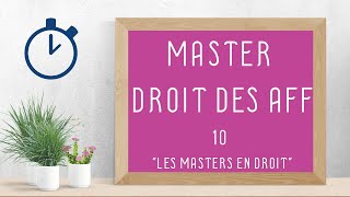 Master en Droit des Affaires   Masters en Droit 10 10 [upl. by Rusty]