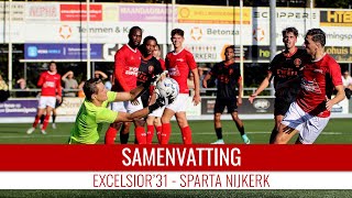 Samenvatting Excelsior31  Sparta Nijkerk [upl. by Mona]