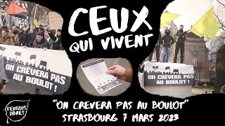 On Crèvera pas au Boulot  Strasbourg 7 Mars 2023 [upl. by Marella]