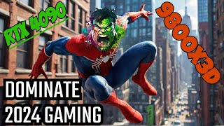 Ryzen 7 9800X3D DOMINATE the Gaming World in 2024  Spiderman Miles Morales  RTX 4090 [upl. by Enelym]