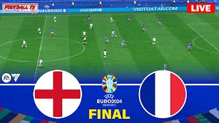 ENGLAND vs FRANCE  UEFA EURO 2024 FINAL  Bellingham vs Mbappe  FC 24 Gameplay Video [upl. by Yrome43]