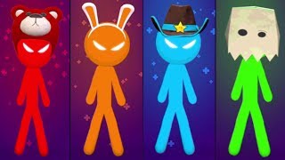 THE STICKMAN MINI GAMES TOURNAMENT Gameplay Walkthrough STICKMAN PARTY Android Game [upl. by Ettelrac]