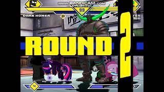 Mugen 1209 Dark Homer vs Abyss Evil Mario Pinkamena Nightmare Sparkle [upl. by Yllime]