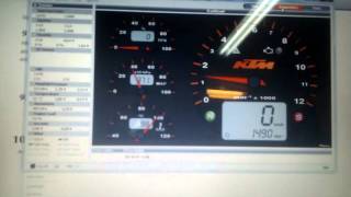 TuneECU TPS Reset and Diagnostics KTM 990 SMR [upl. by Adria]