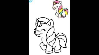 Learn to Draw a Unicorn in JUST 1 Minutes [upl. by Llennehc474]