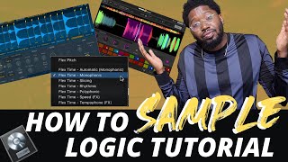 4 WAYS TO SAMPLE IN LOGIC FOR BEGINNERS STOCK PLUGINS  Logic Pro X 105 Sampling Tutorial [upl. by Aeslek]