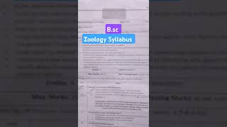 Bsc 1st year Semester Zoology Syllabus 🔥 Zoology Syllabus 202425first year syllabus of Bsc [upl. by Trubow175]