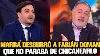 MARRA DESBURRÓ A FABIÁN DOMAN QUE NO PARABA DE CHICANEARLO [upl. by Ttoile]