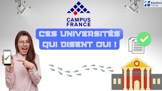 Campus France  Les universités qui acceptent le plus détudiants étrangers en France  Admission [upl. by Androw492]