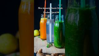 Happy Independence Day🇮🇳 3 Immunity Booster Recipes For A Healthy Gut😍✨ healthydrink shorts [upl. by Esertap]