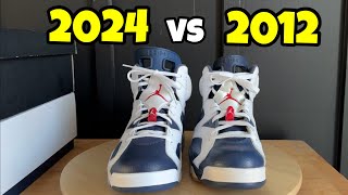 Air Jordan 6 Olympic Comparison 2024 vs 2012 [upl. by Parish225]