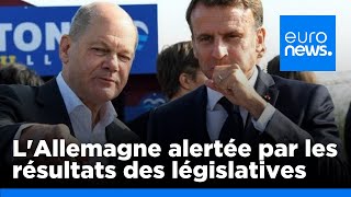 LAllemagne préoccupée par les résultats des élections en France  euronews 🇫🇷 [upl. by Shermie]