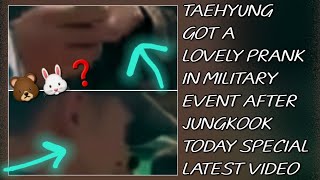 OMG😱💋Taehyung Got A Lovely Prank In Military Event After Jungkook TodayNewtaehyungjungkookbts [upl. by Valenta899]